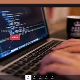 html5黑色大气的个人主页源码下载 HTML JS CSS