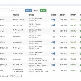 聚合DNS已更新SSL证书自动申请与部署功能