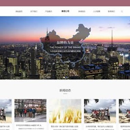 自适应手机端 集团企业网站模板 基于PbootCMS